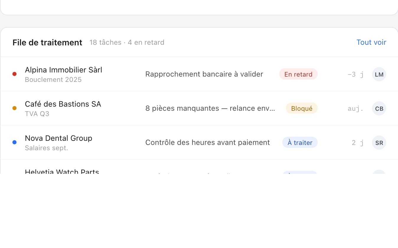 L'application interne NYL développée par NeX — File de traitement