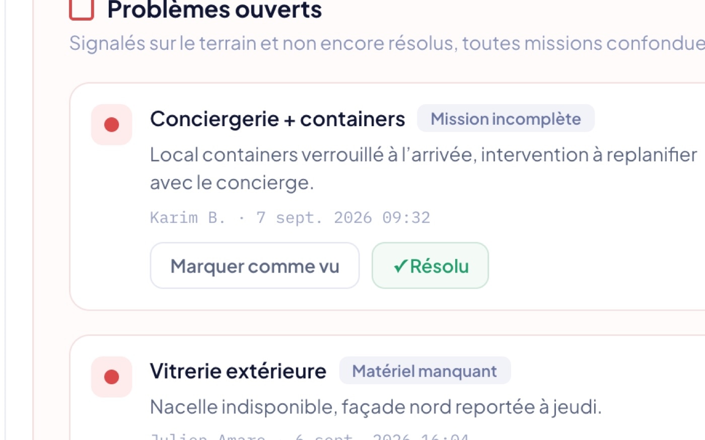 La plateforme de gestion d'exploitation développée pour 1pecc — Remontées terrain