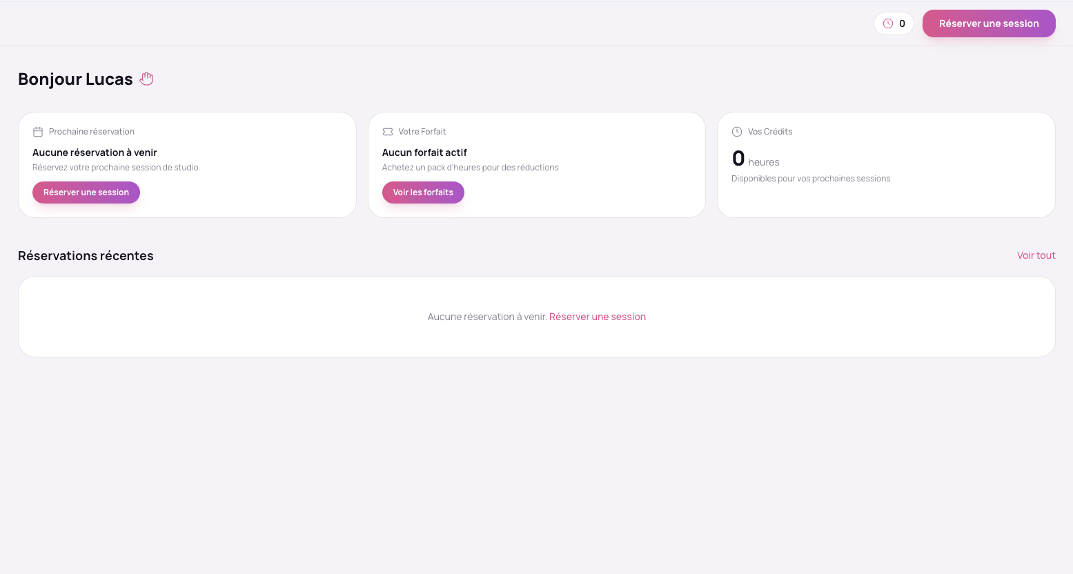 L'outil de réservation et de gestion Pod X développé par NeX — Portail client
